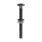 Carriage Bolt,Nut & Washer-GRN M10 x 100