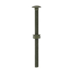 Carriage Bolt,Nut & Washer-GRN M10 x 150