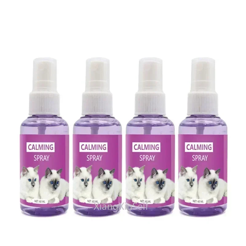 Calming Spray for Cats – 60ml Feline Anti-Stress Pheromone Emotional Soothing Spray