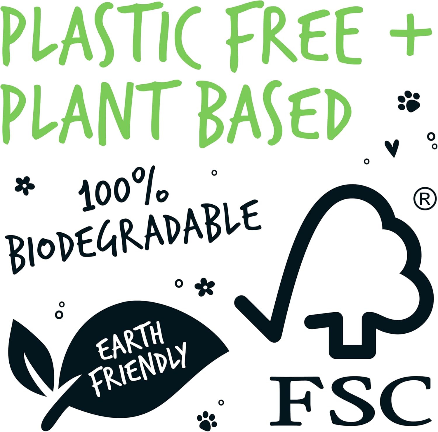 Bugalugs Plastic-Free Wipes – Fragrance-Free Sensitive Wipes for Dogs, Puppies & Cats (110 Wipes)