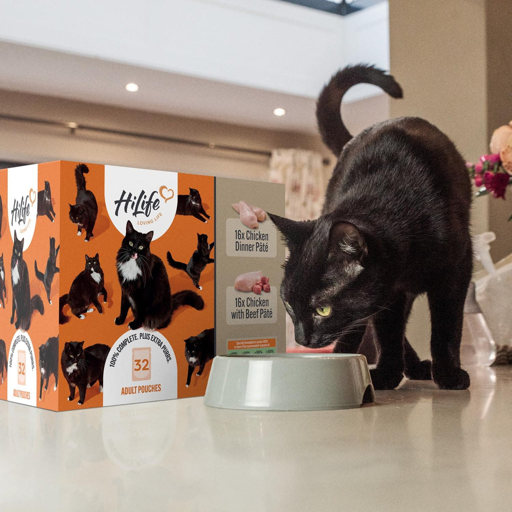 HiLife It’s Only Natural Chicken Cat Food Pouches in Jelly (32 x 70g) – Grain Free Multipack