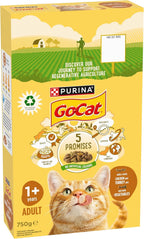 GO-CAT Chicken & Turkey Complete Dry Cat Food – Balanced Daily Nutrition (750g)