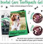 Bugalugs Dog & Cat Toothpaste Gel – Fresh Mint Breath Freshener, Plaque & Tartar Remover for Daily Dental Care