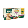 WINALOT Meaty Chunks Mixed in Jelly Wet Dog Food Pouches (40 x 100g) – Mixed Flavours Multipack