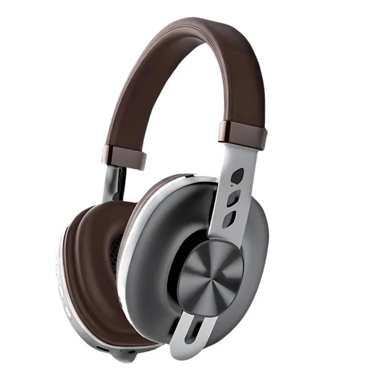 Bluetooth Running Headband Sports Headphone Built-In-Mic Aux Connectivity (Brown)